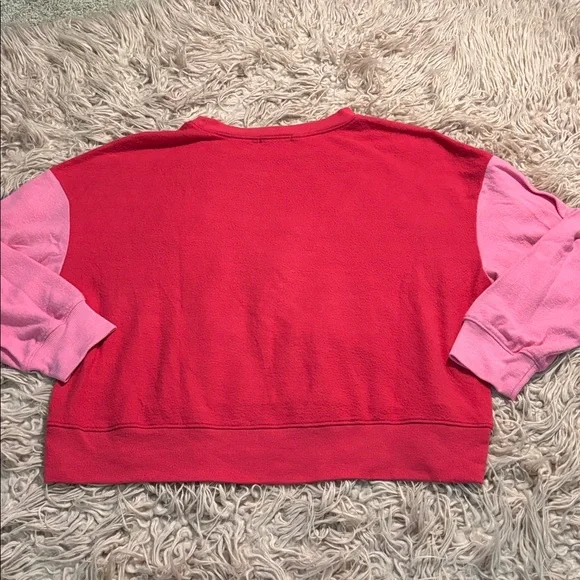 Z Supply Ellie Color Block Brushed Cotton Loungewear Pants and Shirt Set